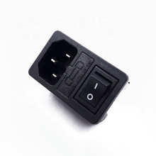 AC Power Socket With Switch Fuse Three-in-one Single insurance AC  Medical Device Socket